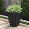 Mayne Sedona 18in Round Planter - Black 2830-B - alternate 5